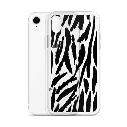 Tiger Animal Pattern Clear iPhone Case