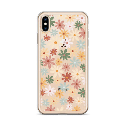 Vintage Floral Clear iPhone Case