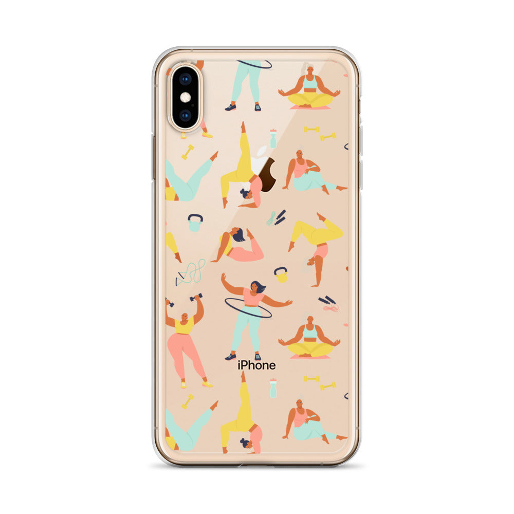 Yoga Sport Lover Pattern iPhone Case