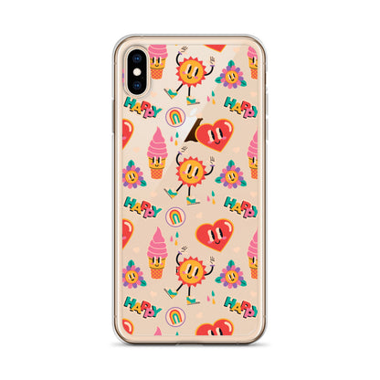 Colorful Funny Cartoon Pattern iPhone Case