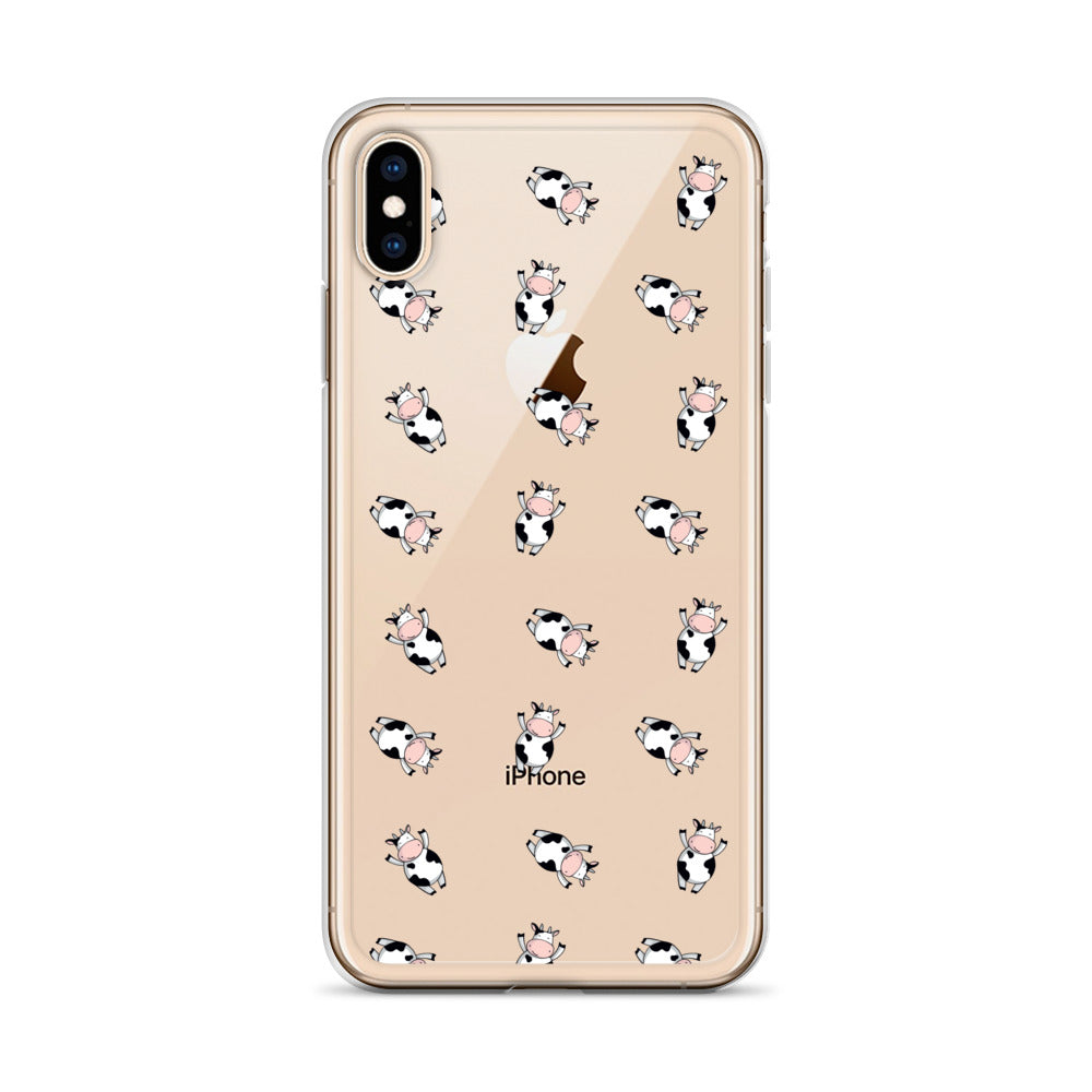 Cute Tiny Cows Pattern iPhone Case