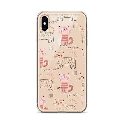 Funny Cats Pattern iPhone Case