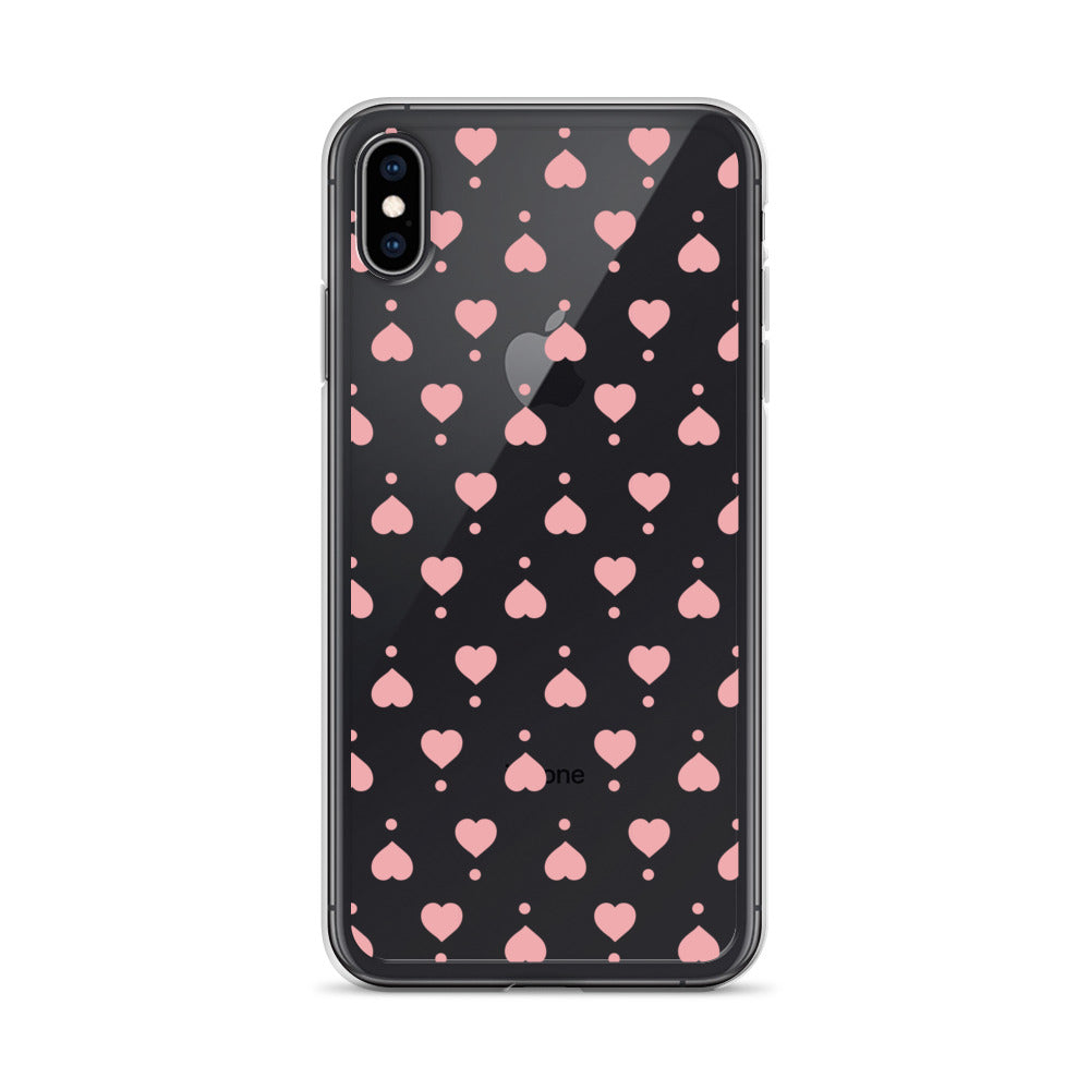 Cute Pink Heart Pattern For Girl iPhone Case