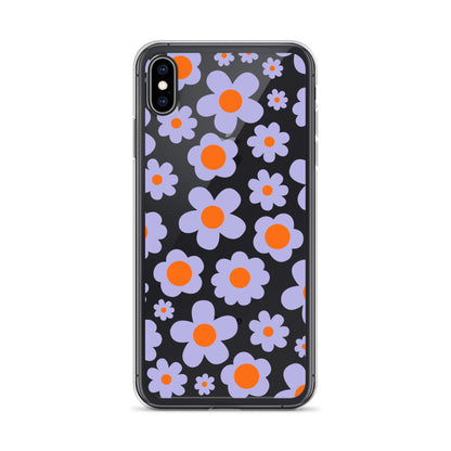 Violet Hippie 50s 60s 70s Floral iPhone Case