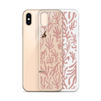 Pink Leaves iPhone Case