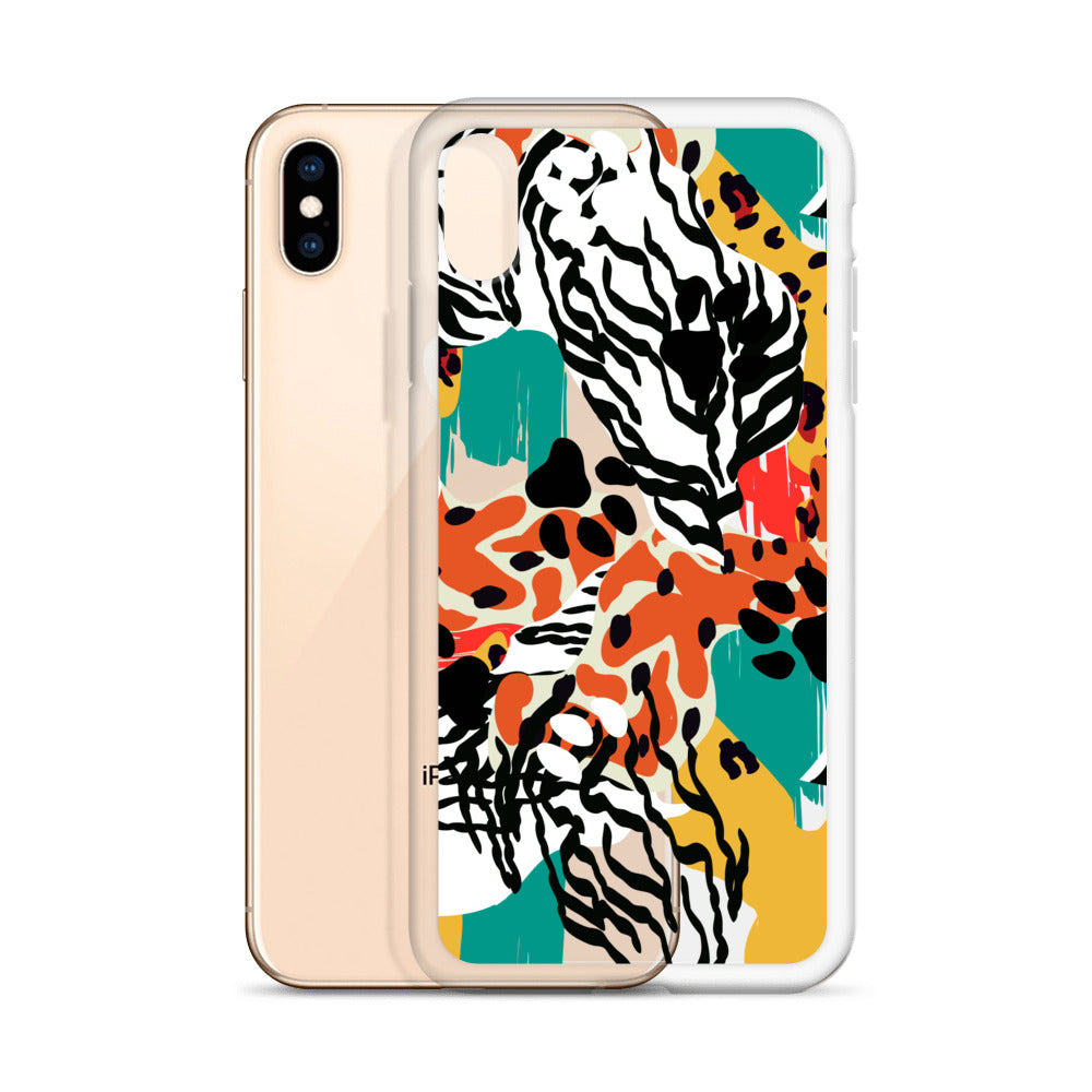 Abstract Zebra iPhone Case