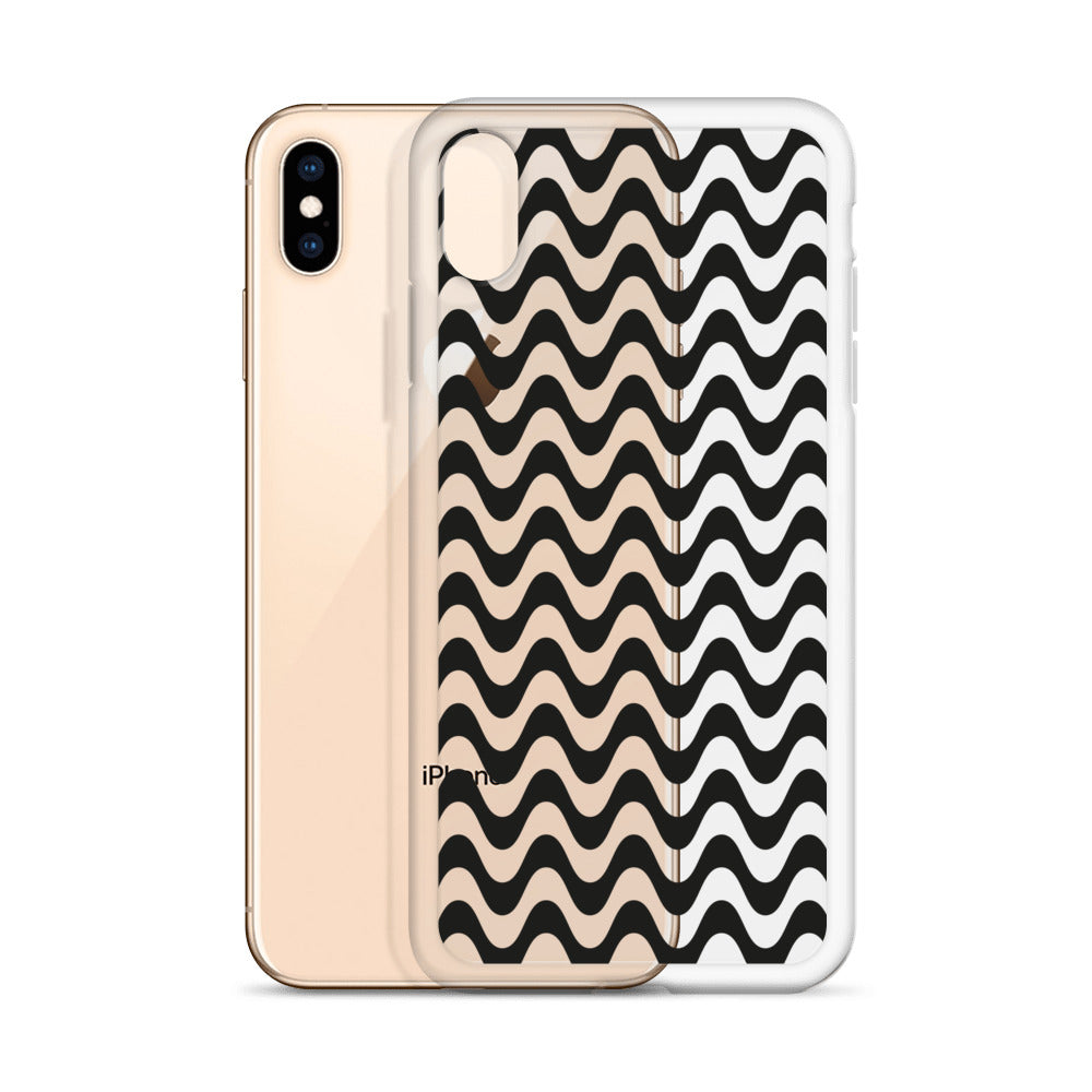 Black Liquid Swirl Abstract iPhone Case - HypeSheriff