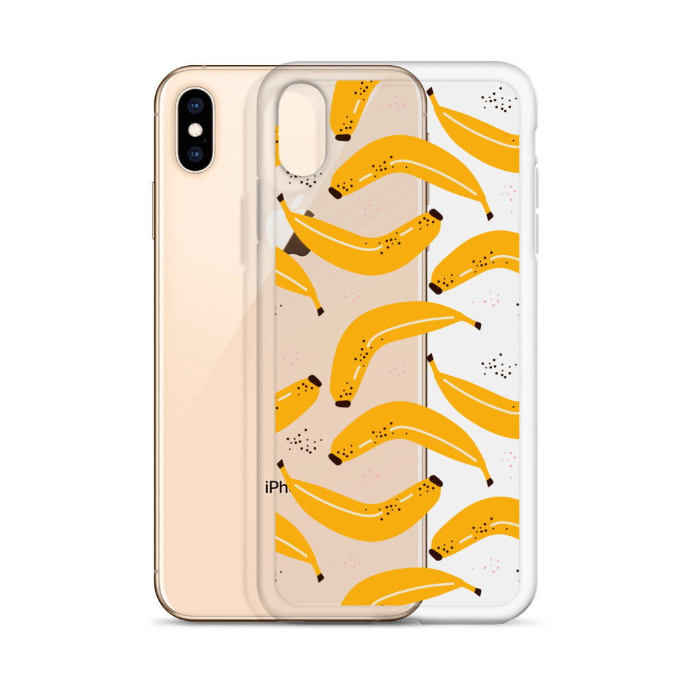 Bananas Pattern iPhone Clear Case - HypeSheriff
