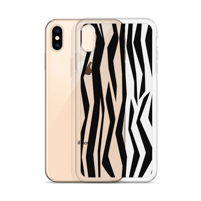 Zebra 60s iPhone Clear Case