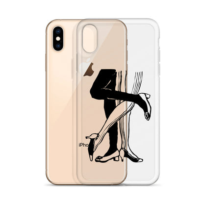 Jazz Swing Dance Clear iPhone Case - HypeSheriff
