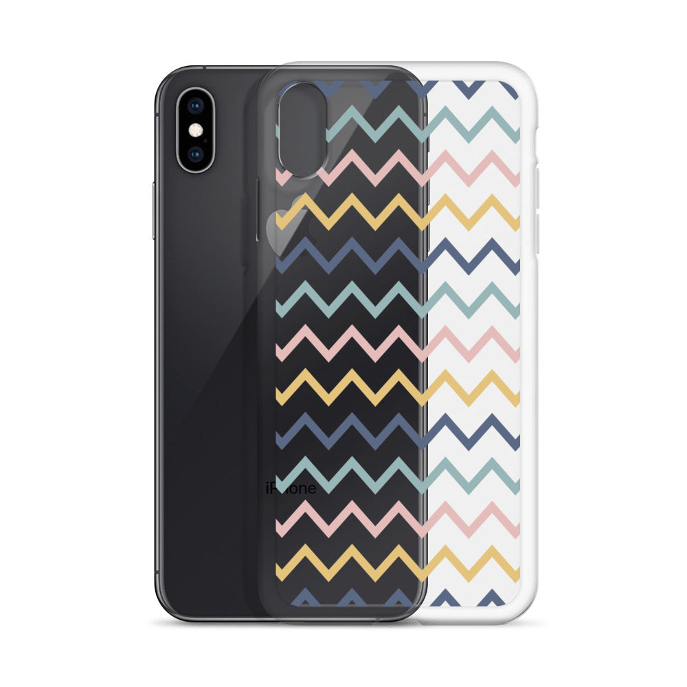 Modern Zig Zag Pattern iPhone Case