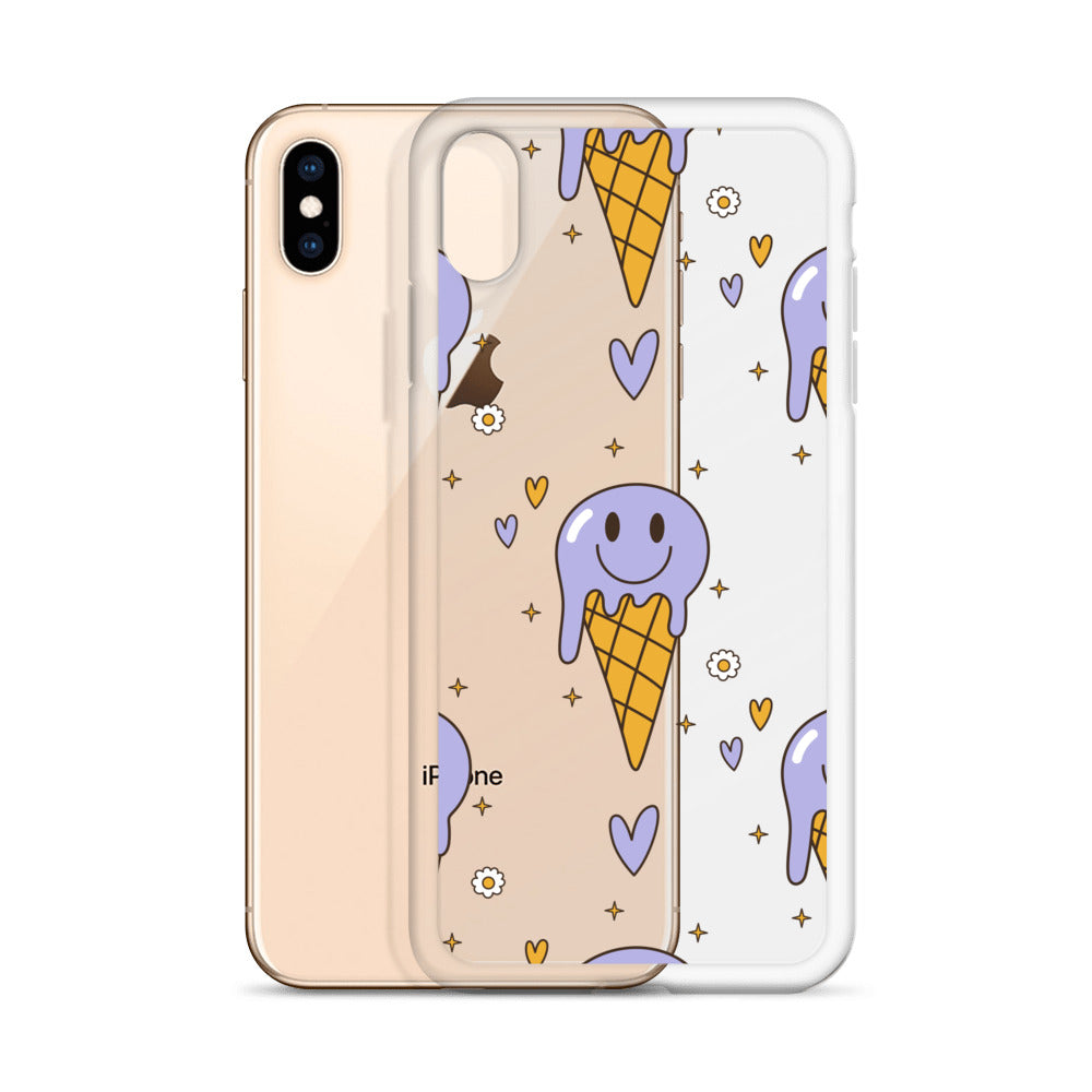 Happy Psychodelic Ice Cream iPhone Case