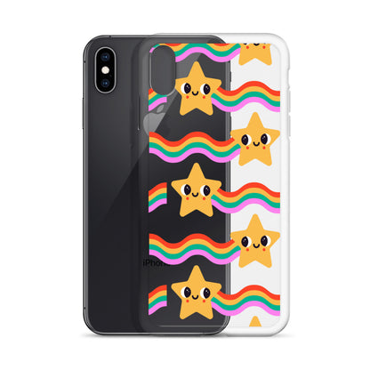 Happy Comet Rainbow iPhone Case