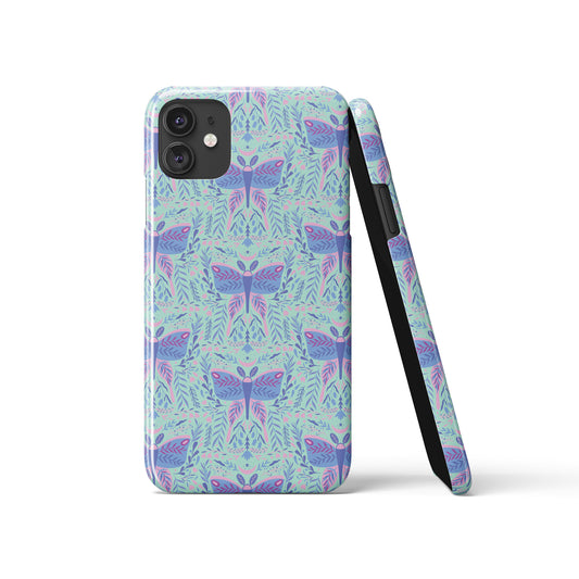 iPhone Cases with folk moth print