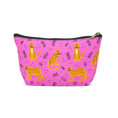 Abstract leopard pattern fuchsia Make-Up Pouch