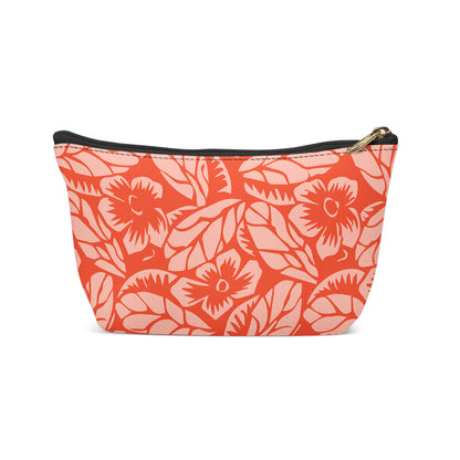 Pink and Red Floral Make-up Bag