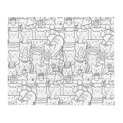 Throw Blanket with Cats
