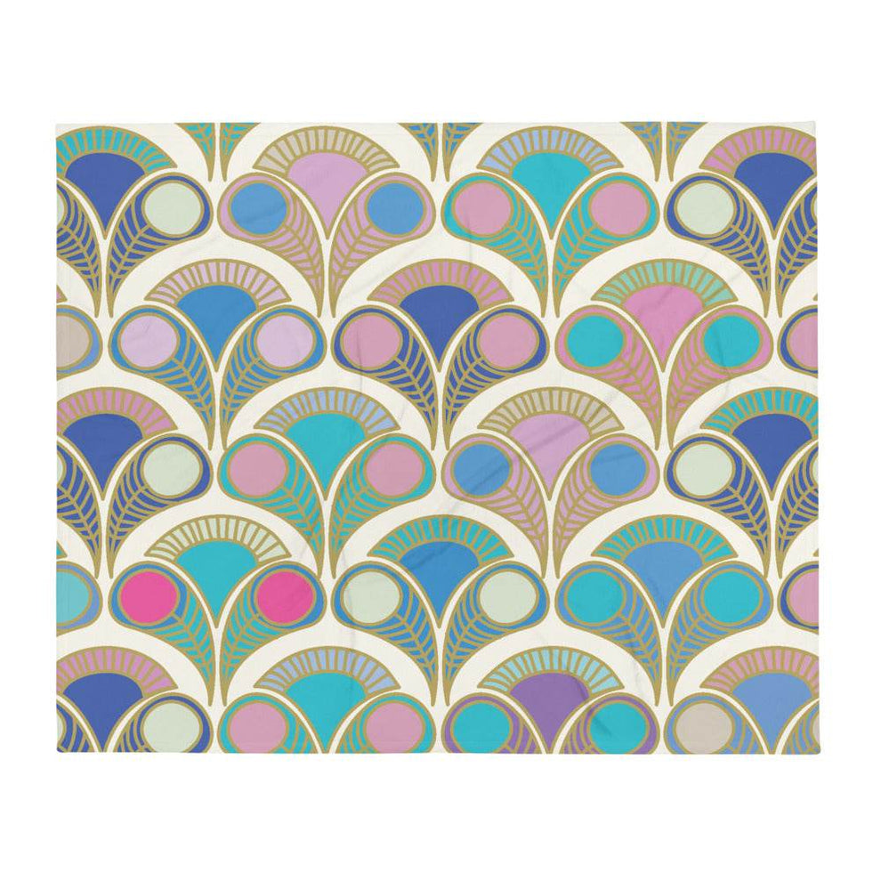 Art Deco Throw Blanket HypeSheriff