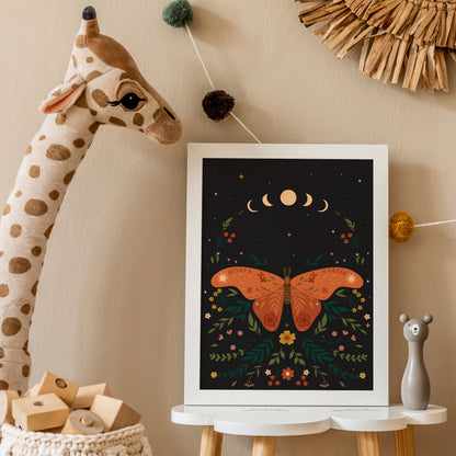 Bohemian Moth Poster