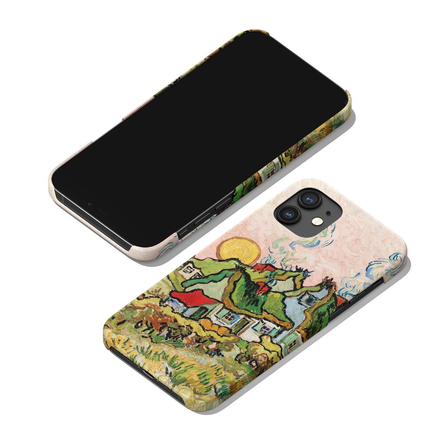 Houses and Figure by Vincent Van Gogh - iPhone Case