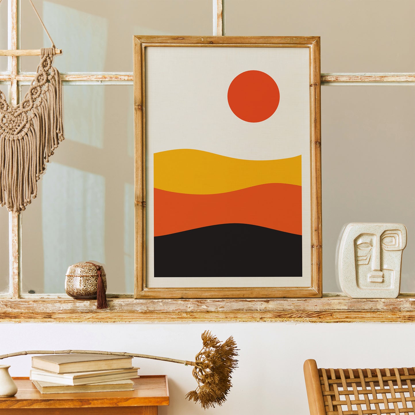 Mid-Century Modern Sunset Print