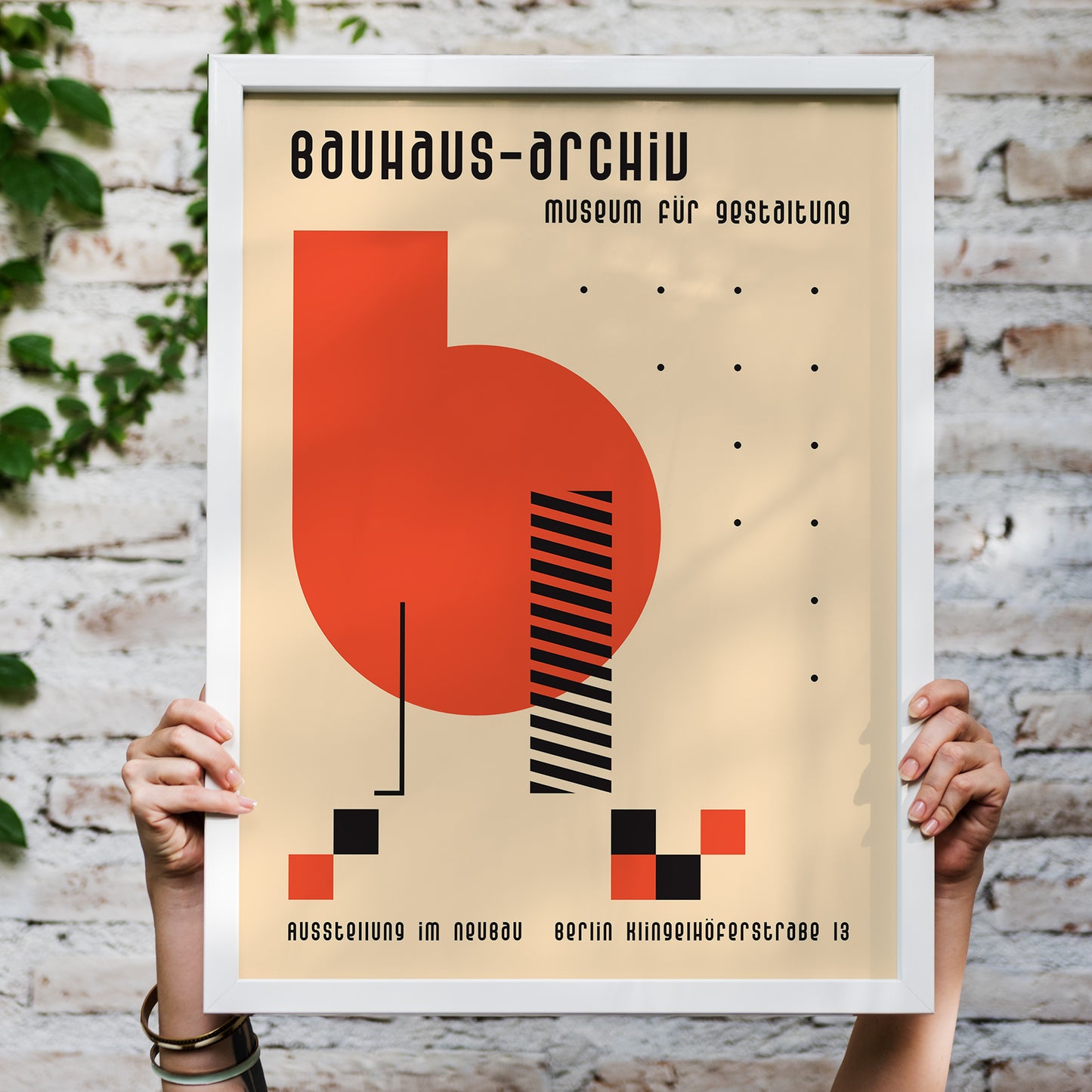 Retro Bauhaus Poster Print