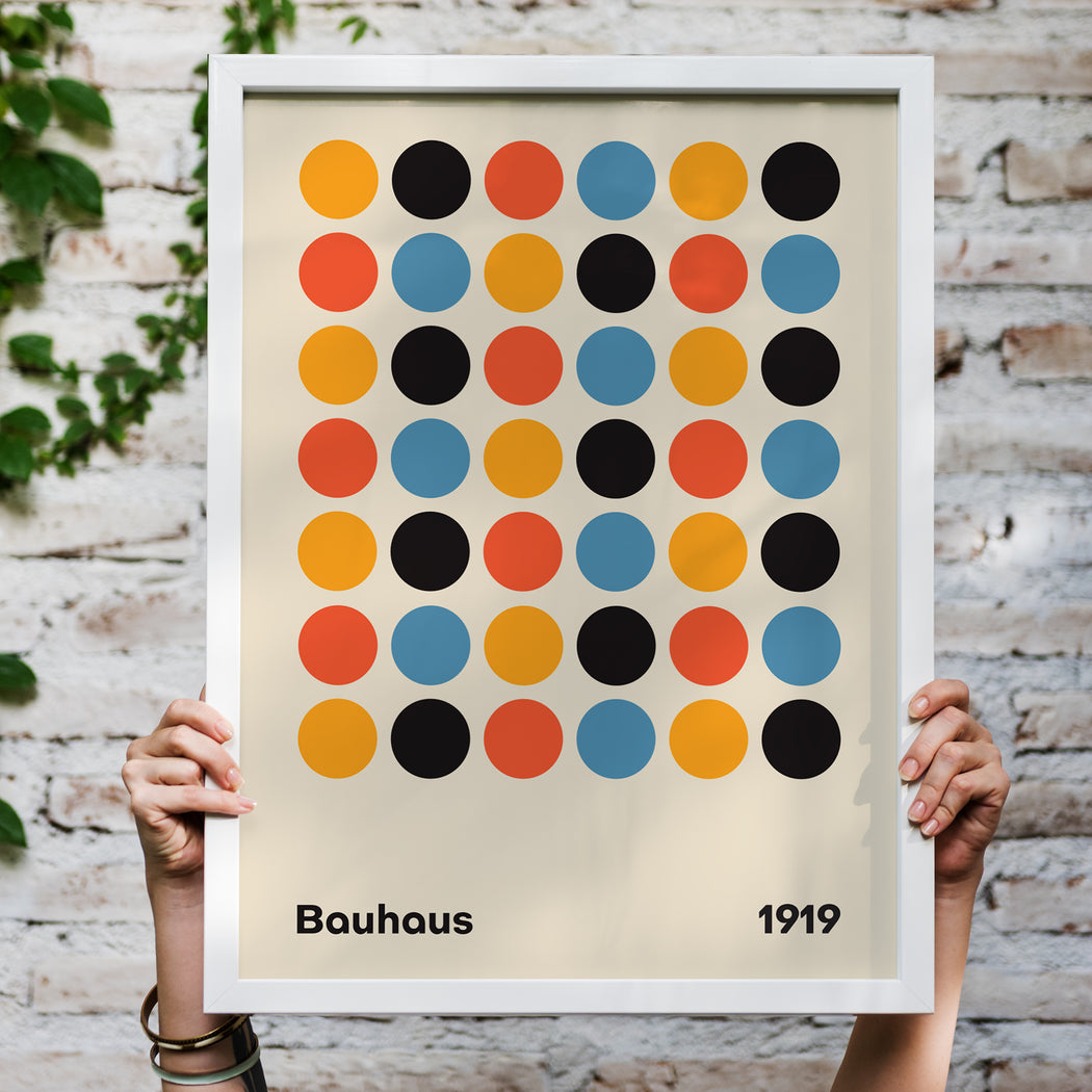 Normalt charme slank Bauhaus Dots Poster - 61 X 91 CM — HypeSheriff US