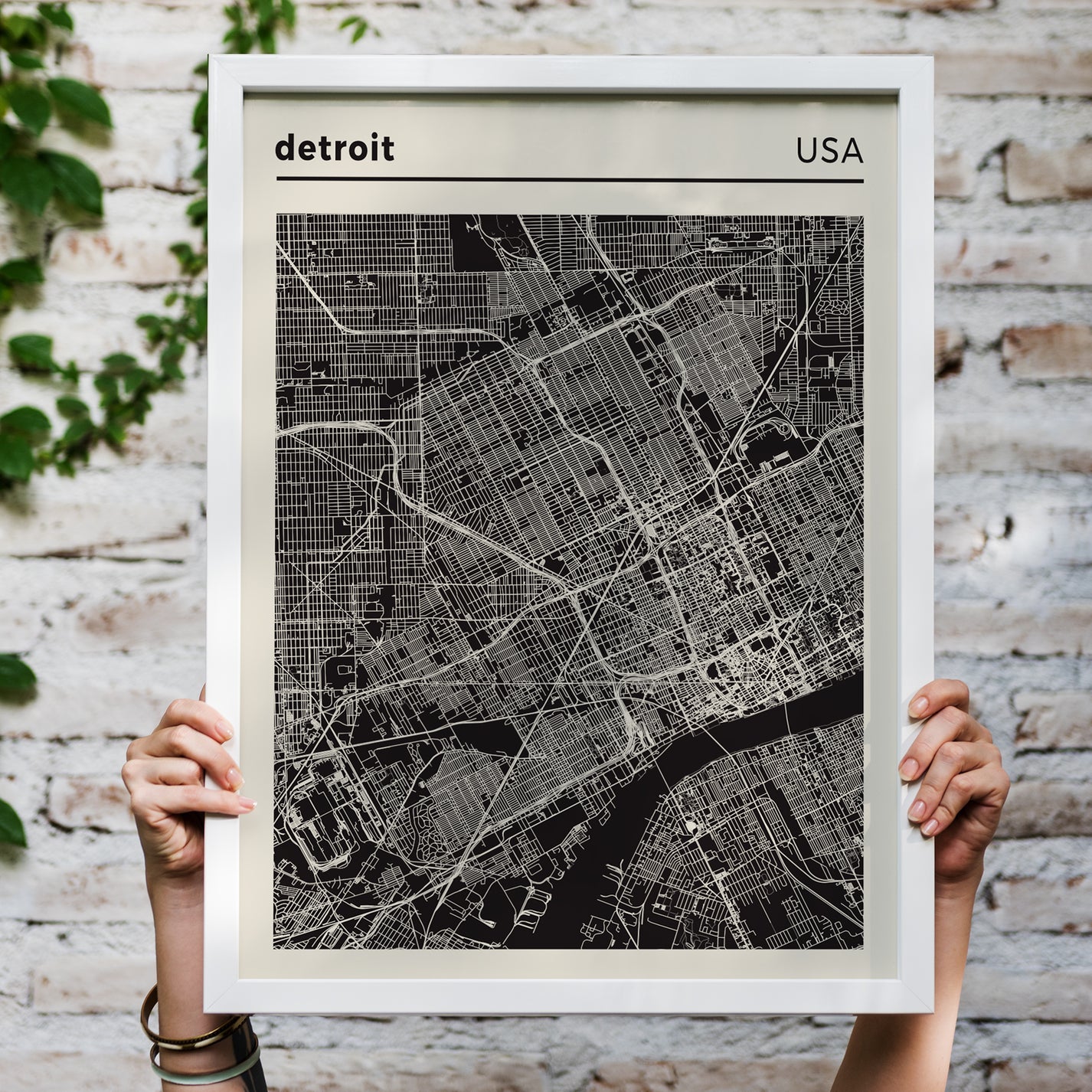 Detroit Map Poster – HypeSheriff