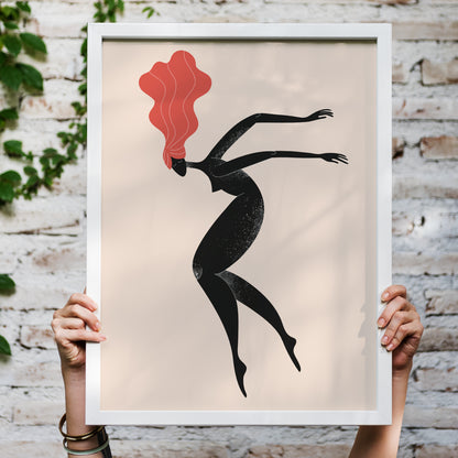 Woman Silhouette Art Print