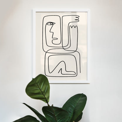 Picasso Line Art Print