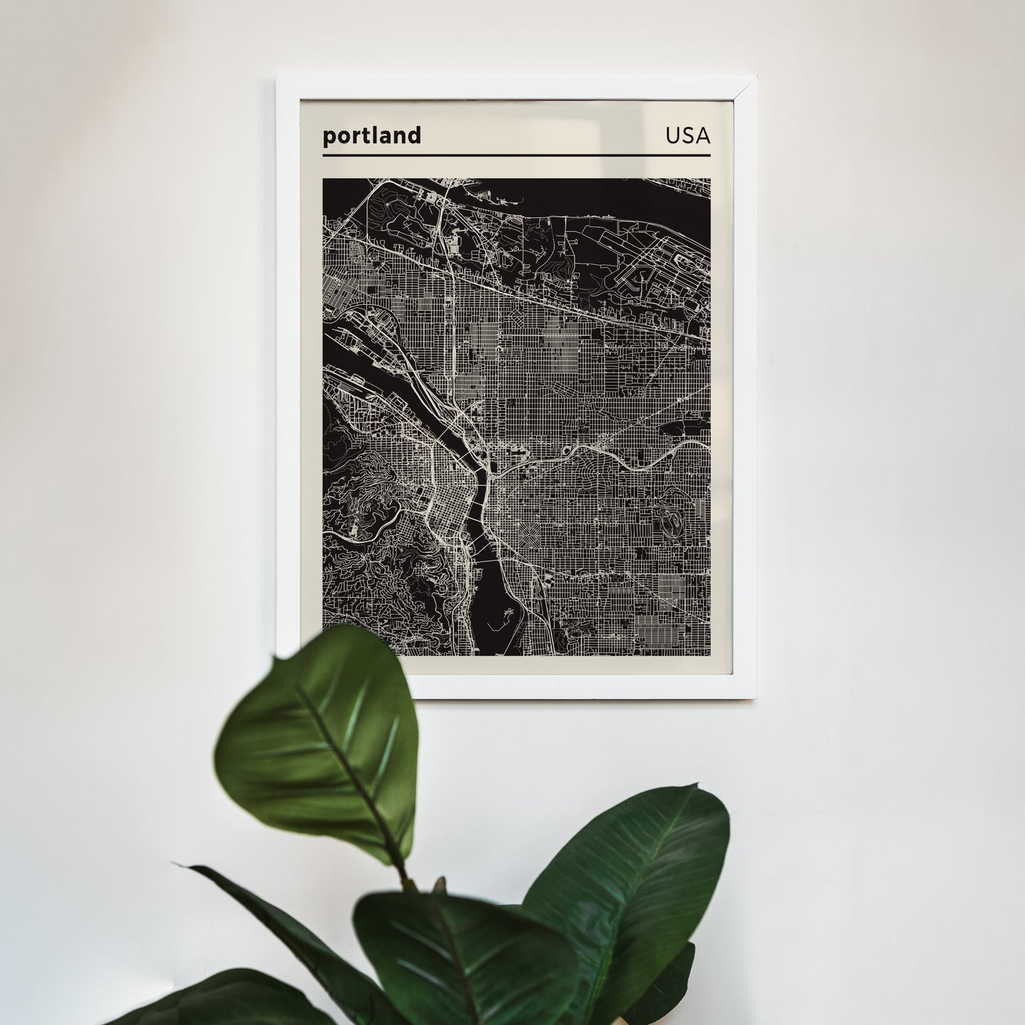 Portland, Oregon - City Map Poster