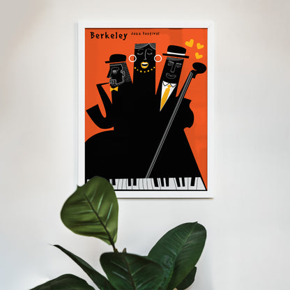 Black and Orange Jazz Festival Poster