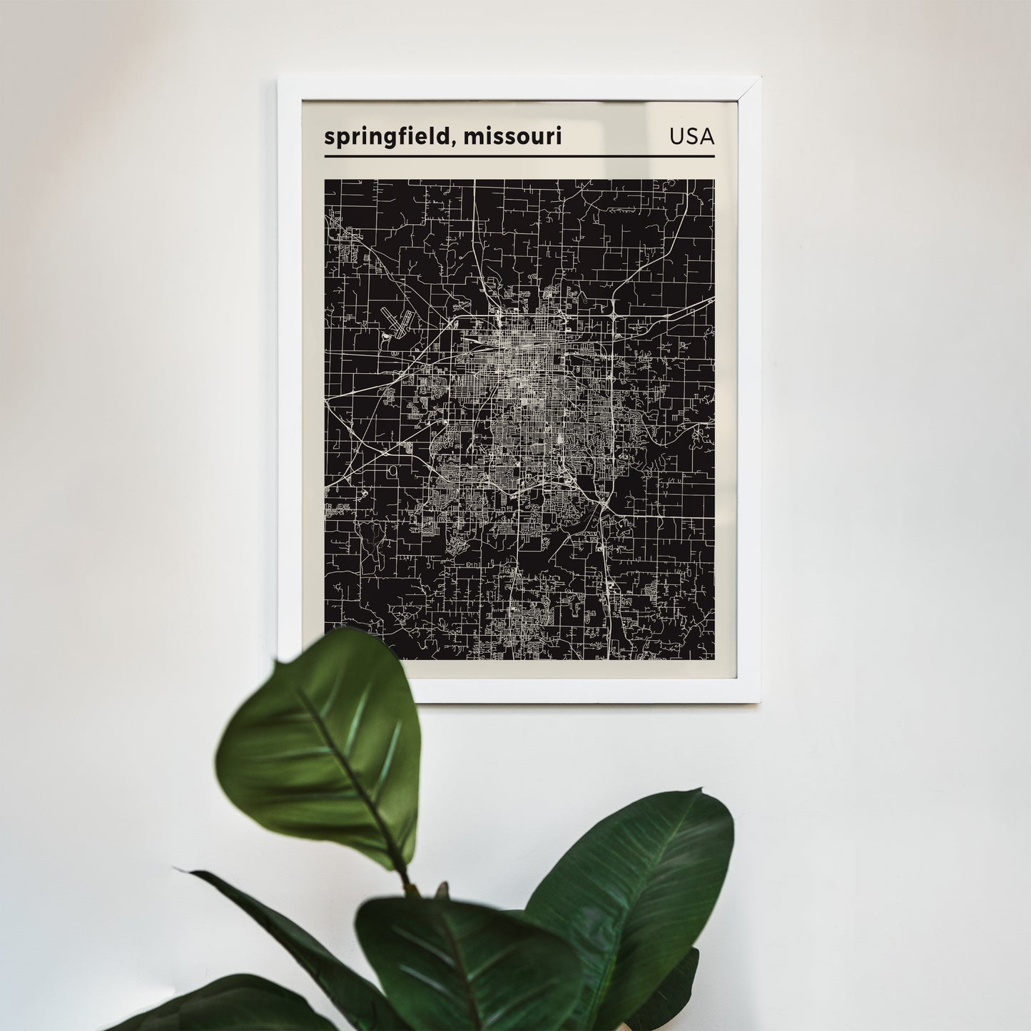 Springfield, Missouri | City Map Poster Print