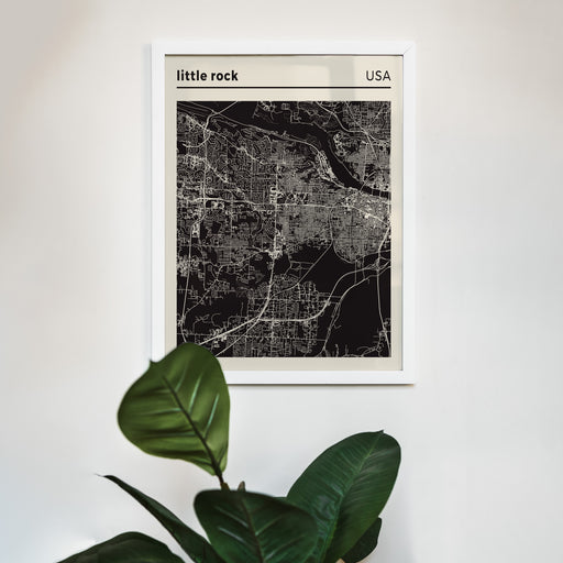 Little Rock, USA - City Map Poster