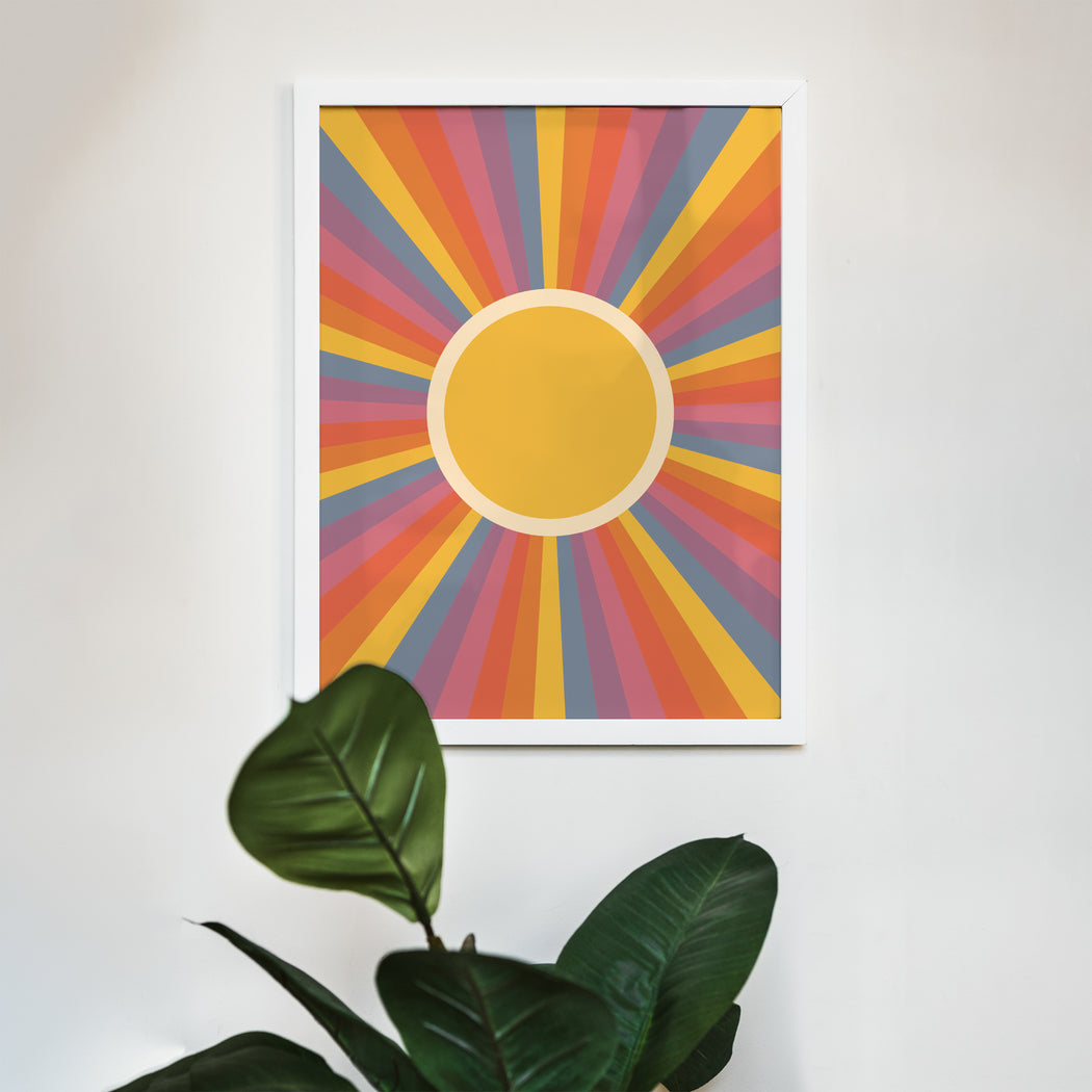 Wholesome Geometric Sunset Print
