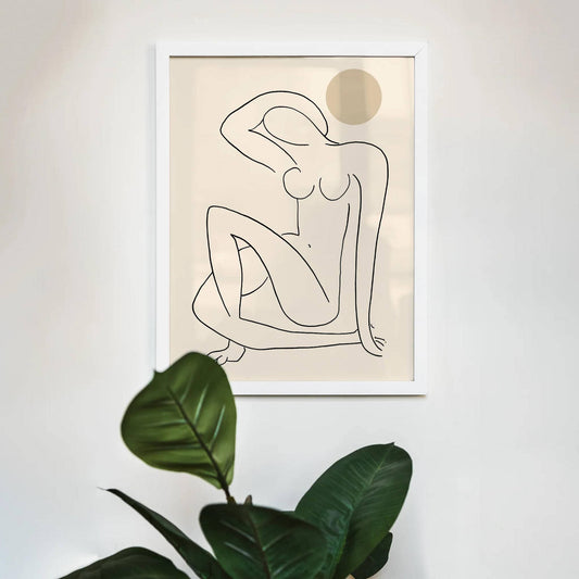 Line Art Picasso Woman Poster - HypeSheriff