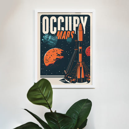 Occupy Mars Poster Print
