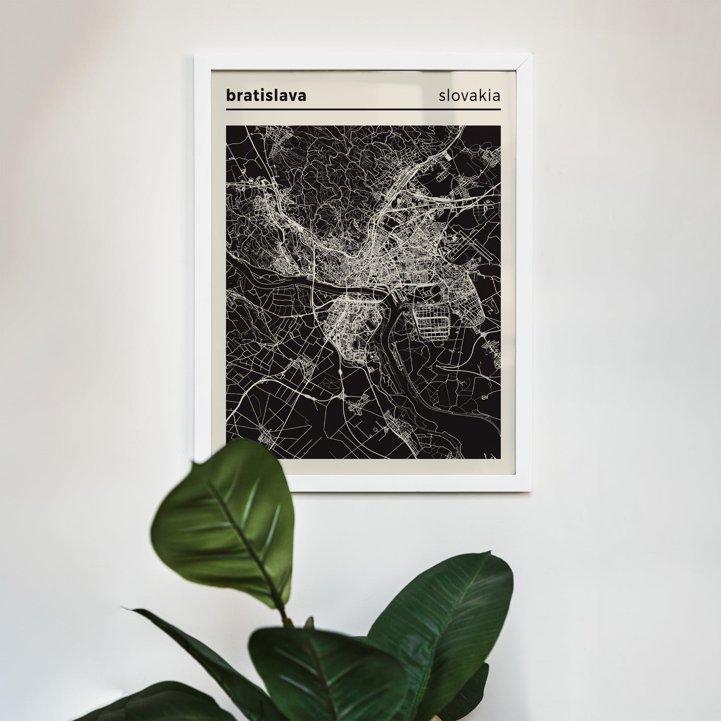 Bratislava, Slovakia City Map Poster