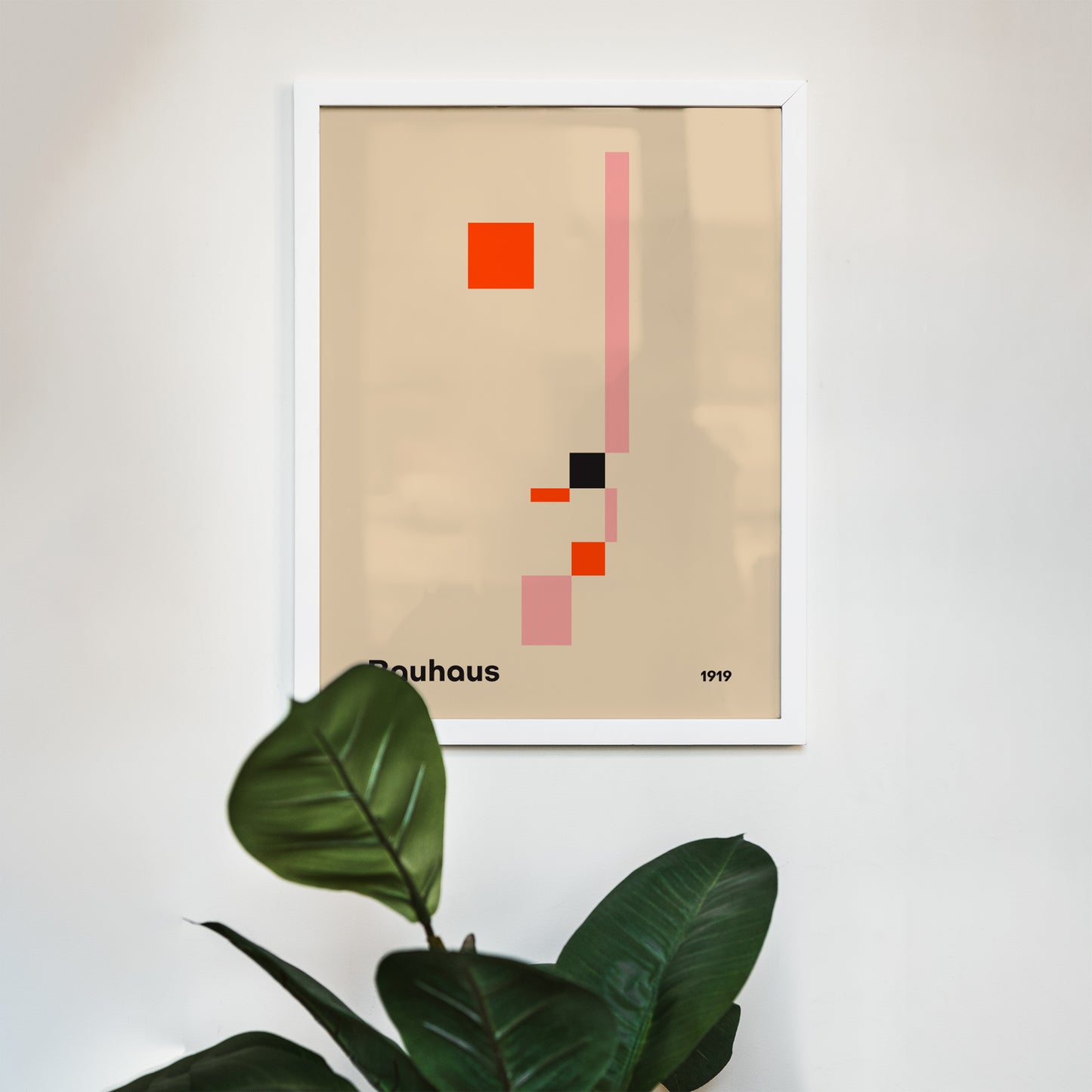 Geometric Face Bauhaus Poster