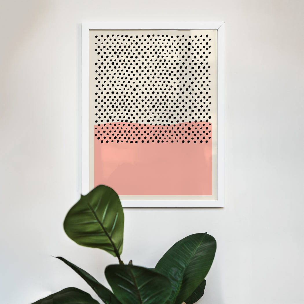 Pastel Pink Mid-Century Modern Poster