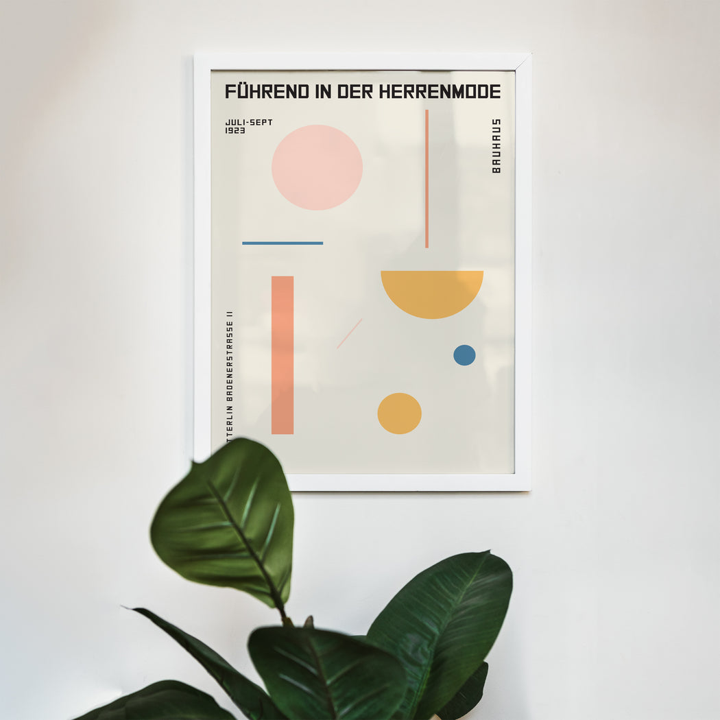 Pastel Bauhaus Poster