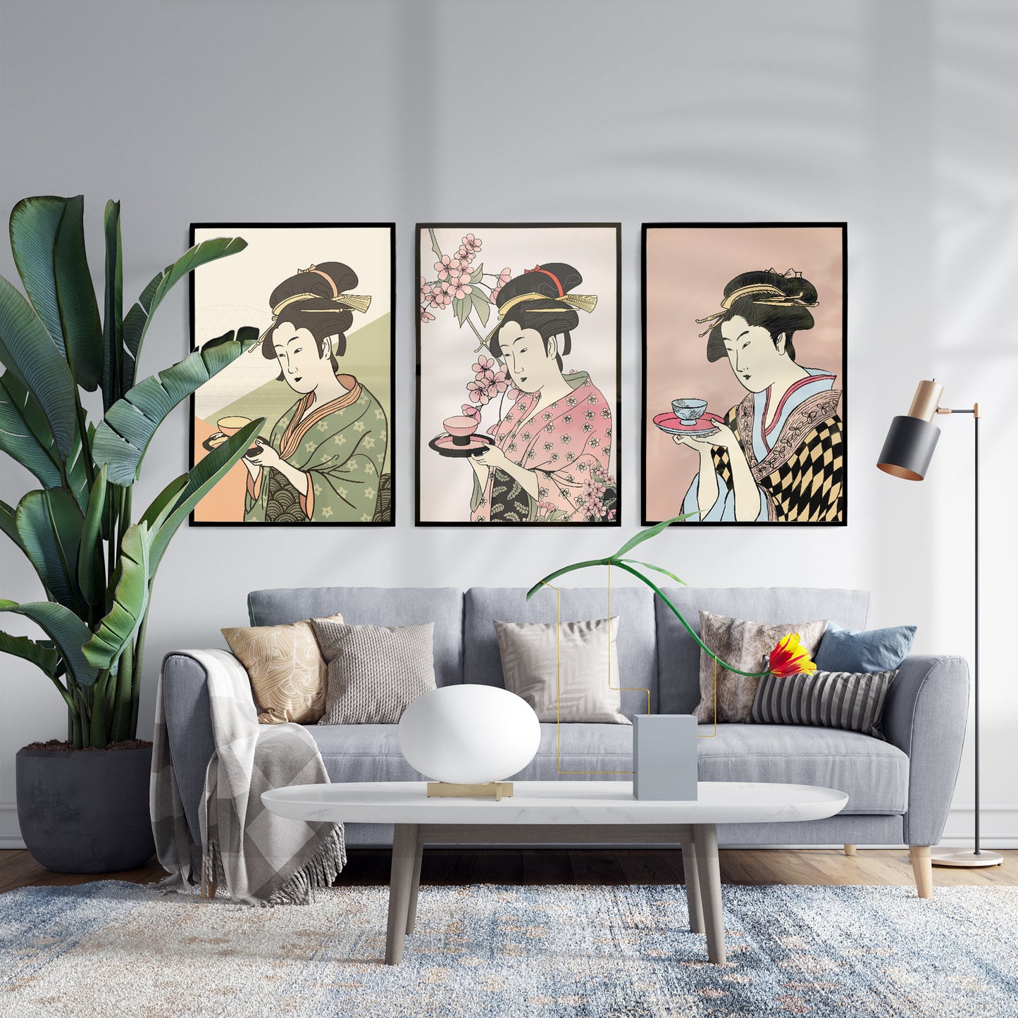 Set of 3 Japanese Art Prints